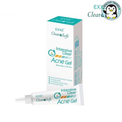 HHTT Exxe Clearasoft Intensive Clear Acne Gel 15 g เอ๊กซ์เซ่ เคลียราซอฟท์ แอคเน่ เจล [HHTT]