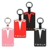 สำหรับ Tesla รุ่น Y/3เคสคีย์การ์ดซิลิโคนฝาครอบป้องกันกุญแจรถกระเป๋าเก็บบัตรสำหรับ Tesla อุปกรณ์เสริมคีย์การ์ด