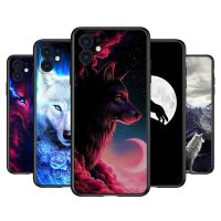 Silicone Cover Moon Wolf Howl For Apple IPhone 13 12 Mini 11 Pro XS MAX XR X 8 7 Plus 6S 6 5S SE Phone Case Coque