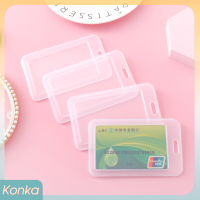 ✨ Konka ?New Production? LVDVN 1Pc โปร่งใสง่ายชื่อพลาสติกเคสบัตรที่ใส่บัตรชื่อเคสบัตร