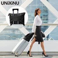 UNIXINU พับดำเนินการเกี่ยวกับการเดินทางถุง Duffle ไนล่อนกันน้ำกีฬายิมถุงสิริสำหรับผู้หญิงการจัดเก็บกระเป๋า Handbag2023