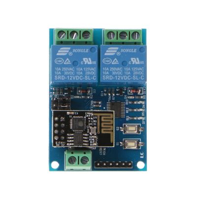 【▼Hot Sales▼】 EUOUO SHOP โมดูล Wifi Esp8266 Iot App Controller 2ช่องสำหรับ Smart Home 12V W215