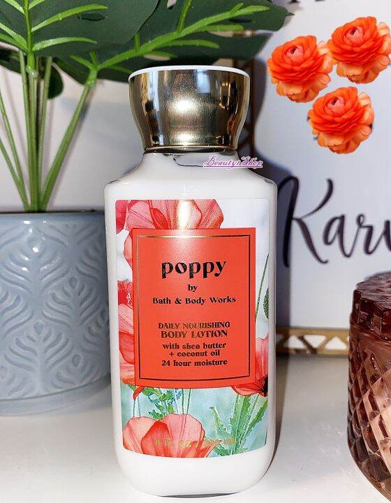 ของแท้ 100% Bath & Body Works Poppy Body Lotion 236ml. | Lazada.co.th