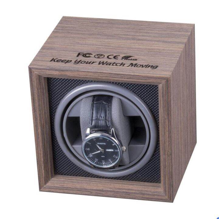 [HOT N] 1-0 Grid Black Walnut Wood Watch Winder 3V-9V 1A-5A Adjustable ...