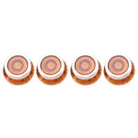 4Pcs Guitar Tone and Volume Speed Control Knobs Top Hat for LP Amber Guitar Bass Accessories