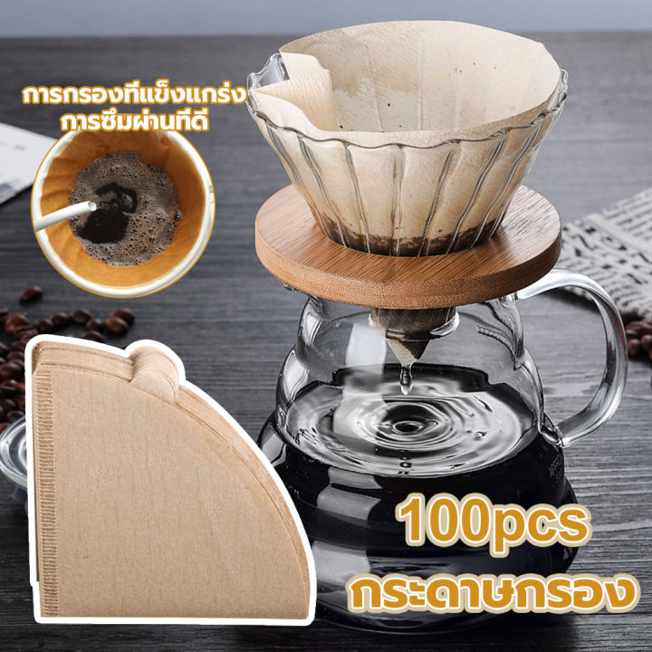 rebrol-เครื่องทำกาแฟใช้แล้วทิ้งทำกาแฟแบบไม่ที่กรองกาแฟทำจากเยื่อกระดาษธรรมชาติกรวยที่กรองกาแฟยกเท