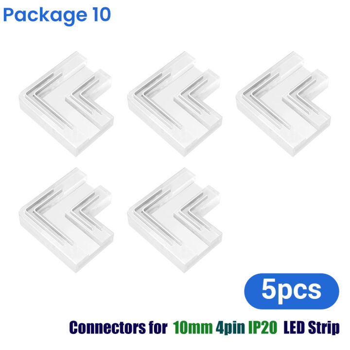 l-shape-cob-led-strip-connectors-for-5mm-8mm-10mm-2pin-3pin-4pin-ip20-90-degree-corner-free-soldering-quick-easy-connecting-kit-watering-systems-garde