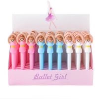 【living stationery】12ชิ้น /Bulkballerina สาวปากกาบัลเล่ต์ Kawaii CutePenFunny เครื่องเขียนปากกาลูกลื่น SchoolKawai สิ่ง