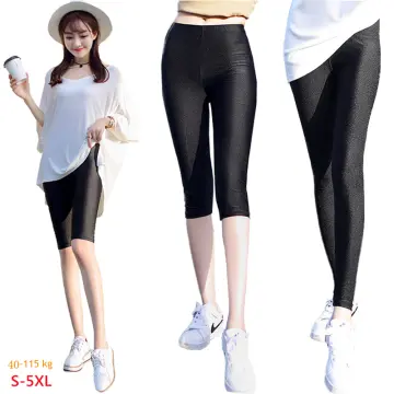 Womens Glossy Yoga Pants High Waist Athletic Bottoms Stretchy