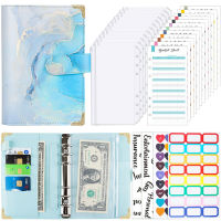 Budget Money Organizer Planner A6 Marble Pattern Colorful Printed Loose-leaf