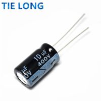 10PCS Higt quality 400V10UF 10*17mm 10UF 400V 10*17 Electrolytic capacitor Electrical Circuitry Parts