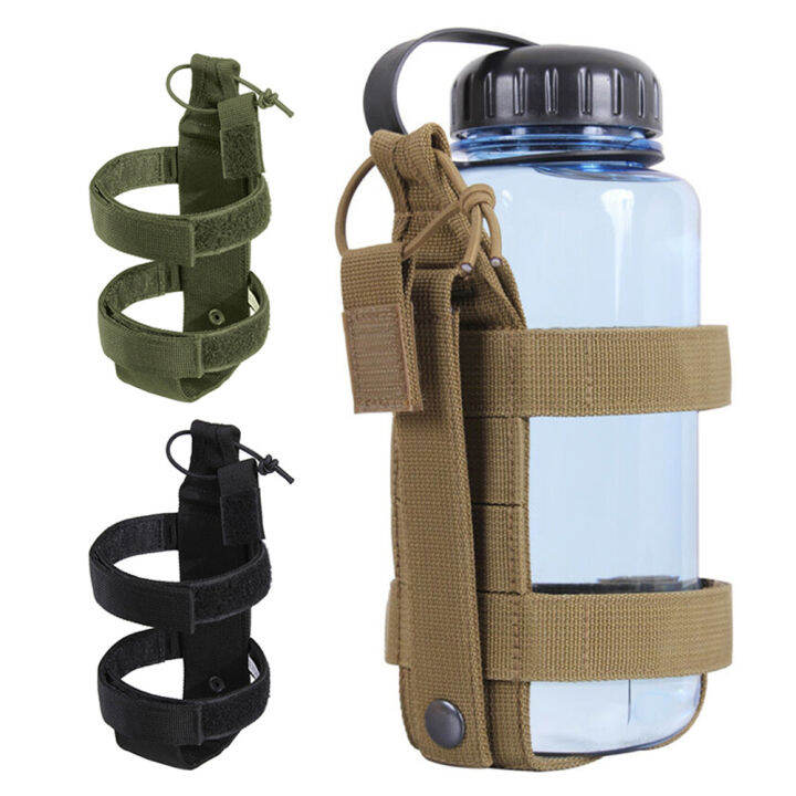 Hiking Camping Molle Water Bottle Holder Carrier Adjustable Double