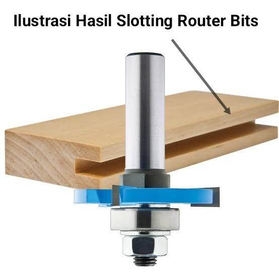 MATA TRIMMER 1/4 SLOTTING BIT 2 FLUTE BALL BEARING GUIDE MATA ROUTER ...