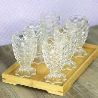 【CW】✧℗✺  Wine Glasses 100ml Cup Household Glass Goblet Juice Milkshake