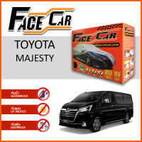 ผ้าคลุมรถ ส่งฟรี TOYOTA MAJESTY ตรงรุ่น กล่อง FACE CAR ผ้า HISORON อย่างดีหนาพิเศษ ป้องกันแดด ป้องกันฝน ป้องกันฝุ่น