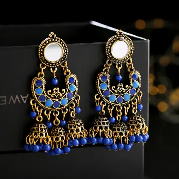 Buy Oomph Jewellery Rani Pink Large Ethnic Earrings Online At Best Price @  Tata CLiQ