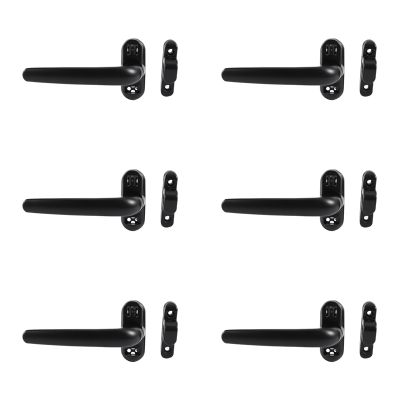 10X Door and Window Handle Lock Casement Window Lock Wheel Handle Black