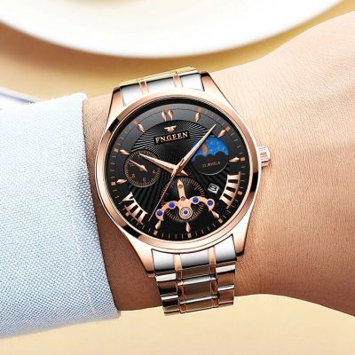 Relojes Hombre Watch Men Fashion Sport Quartz Clock Mens Watches Top Brand Luxury Business Stainless Steel Waterproof Watch