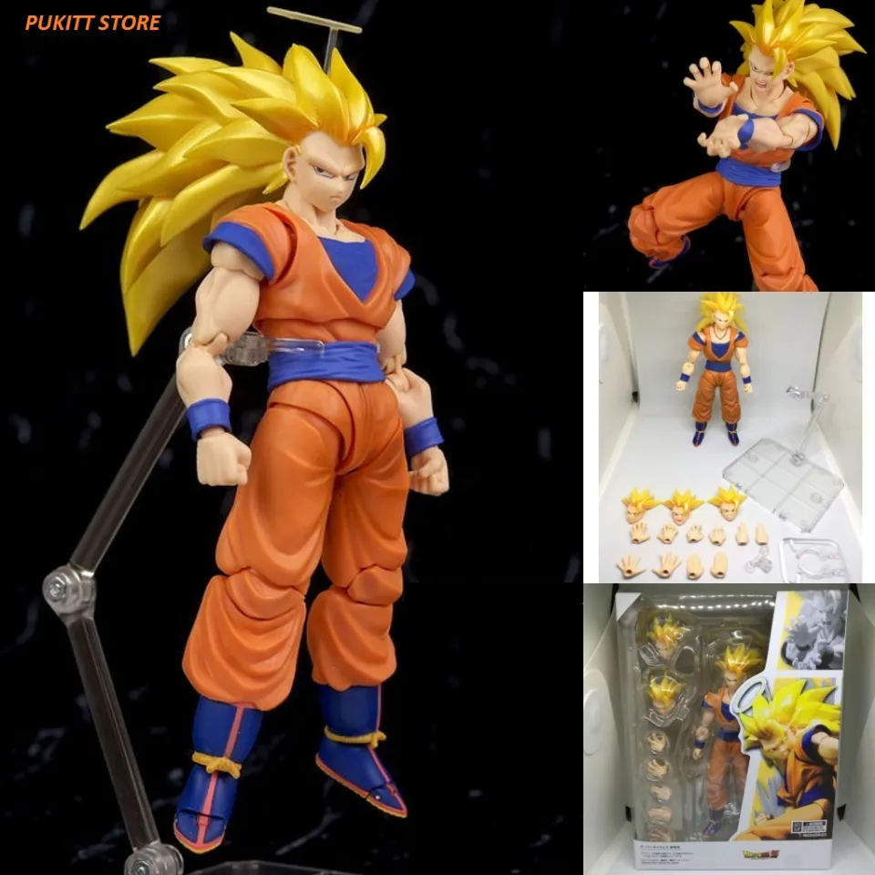 Boneco Goku Super Saiyan 3 Dragonball Super 16cm F0099-3 Fun