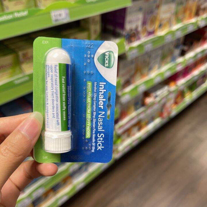 British VICKS INHALER mintflavored nasal congestion nasal stick