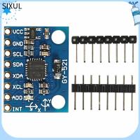 SIXUL 3PCS GY-521 MPU-6050 3แกน Accelerometer Gyroscope โมดูล MPU6050 ตัวแปลง AD 16บิต โมดูลเครื่องมือวัดการหมุนวน ทนทานต่อการใช้งาน ข้อมูลเอาท์พุต IIC I2C 6 dof โมดูลเซ็นเซอร์6แกน Arduino Raspberry Uno