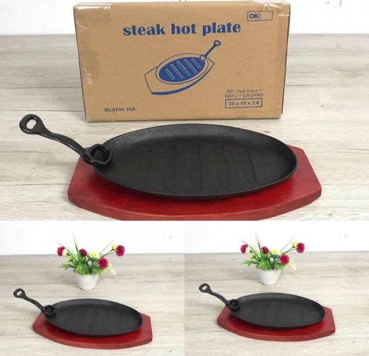 Hot Plate Oval Piring Steak Daging Istimewa Lazada Indonesia