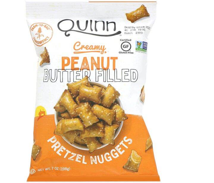 [PREORDER] QUINN POPCORN PRETZEL NUGGETS CREAMY PEANUT BUTTER FILLED