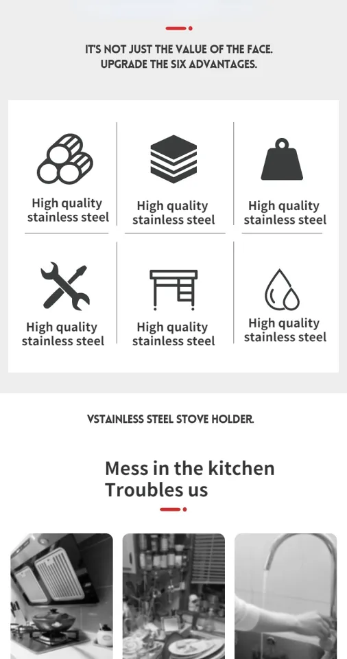 DJK】 Stainless Steel Kitchen Sink Rack Layered Storage Rack Induction  Cooker Gas Stove Cover Customized Single-layer Moisture-proof Shelf  Microwave Oven Holder