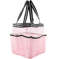 ☽♟ Shower Mesh Tote Pool Toiletry Caddy Beach Organizer Large Swim Swimming Foldable Family Pouch Handbag Laundry Carry Shopping