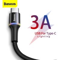 Baseus สายเคเบิล USB C ชนิด C,S9สายสำหรับซัมซุง S10 OnePlus 6 6T ที่ชาร์จไฟรวดเร็ว USB USB ชนิด C สายชาร์จสายสำหรับ Xiaomi Redmi 10