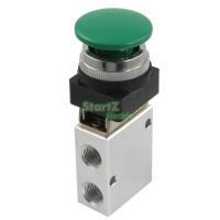 LLJLJ-Pneumatic Switch 1/4quot; Pt Green Mushroom Button 3 2 Way Pneumatic Mechanical Valve Jm 322pb