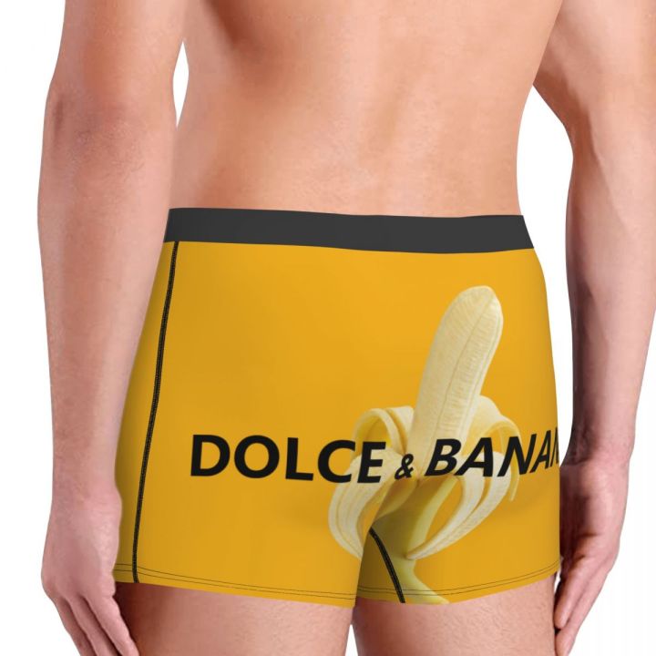 dolce-banana-ชุดชั้นในชายกางเกงในกางเกงในบ็อกเซอร์ผู้ชายยืดกางเกงชั้นในผู้ชายนุ่มตามสั่ง