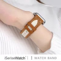 จัดส่งฟรี สําหรับแอปเปิ้ลวอช สายนาฬิกา watch series7 6 5 4 3 2 1 SE สายหนังสายนาฬิกา smart watch ขนาด38mm/40mm/41mm/42mm/44mm/45mm