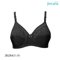 Jintana เสื้อชั้นใน (ไม่เสริมโครง) รุ่น Basic Bra รหัส JB2843 สีดำ