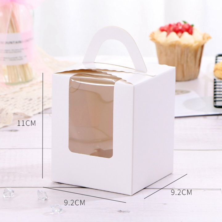 50pcs-individual-cupcake-containers-cupcake-boxes-with-window-inserts-handle-for-wedding-birthday-party