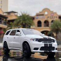 [Toy paradise]1:32 Dodge Durango SUV โมเดลรถโลหะผสมหล่อโลหะโมเดลรถของเล่นเสียงและไฟดึงกลับ Gratis Ongkir ของขวัญสำหรับเด็ก