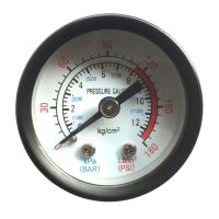 【YD】 0-180PSI 0-12Bar Pressure Guage Air Compressor Pneumatic Fluid Gauge Small Size Practical