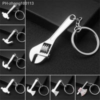 Mini Simulation Tool Keychain Metal Creative Wrench Screwdriver Hammer Keyring Accessories Zinc Alloy Car Small Gift Pendant