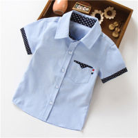 New Childrens Short sleeved Boys Short sleeved Shirts Childrens Medium to Large Childrens Shirts Boys Casual Summer Top