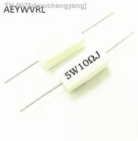 ☏☃ 5W Cement resistance resistor 0.1 10k ohm 0.22 0.33 0.5 1 10 100 1K 10K ohm 5W 0.1R 0.22R 0.33R 0.5R 1R 6.8R 10R 20R 100R 1K