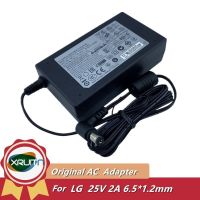 อะแดปเตอร์ AC LG อุปกรณ์ชาร์จไฟสำหรับ25V 2A 50W ของแท้แถบเสียงไร้สาย SP8YA SN6Y SP8YA SPD75A LAS750M LASC58R DA-50F25 SNC5A ของแท้