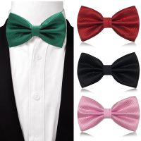 VEEKTIE Dark Green Grid Bow ties Emerald Color Cravat  For men Grooms Bowtie Polyester Butterfly Brand Gravata Wedding Party Nails Screws Fasteners