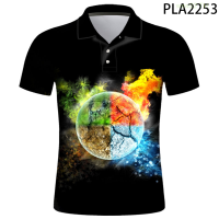 【high quality】  2020 Summer Art Illustration 3d Printed Men Polo Shirt Fashion Streetwear Casual Polo Homme Harajuku Cool Short Sleeve Tops Ropa size：s-6xl