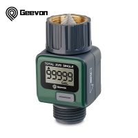 Geevon Digital Water Flow Meter Gauge For Outdoor Garden Hose Watering Irrigation Rv Travel Measuring Water Consumption