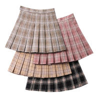 Plaid Women Mini Skirt Summer A-Line Female Pleated Skirts Casual High Waist Women Girls Short Skirt Streetwear Student Skirts