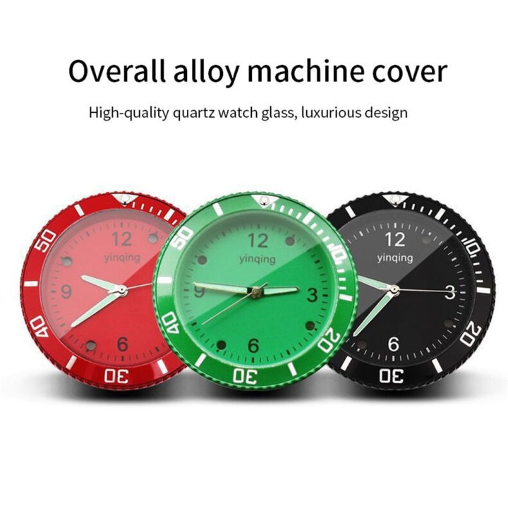 สีเขียวน้ำผีรถนาฬิกาภายในระบายอากาศส่องสว่างกันน้ำควอตซ์รถแดชบอร์ดนาฬิกาที่มีแสงบรรยากาศ