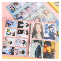 Photo Album Ring Binder Glitter A4 2 8 9 Pocket Sleeves PVC Free PU Leather 4 Hole Binder Cover Photocard Post Card Collect Book  Photo Albums