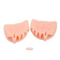 卐▼♈ Five-Hole Pads Forefoot Cushion Toe Separator Foot Pain Relief Silicone Toe Spreader Hallux Valgus Corrector