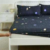 【CW】 1pc Bed Sheet Mattress Cover Soft Printing fitted sheet With Elastic Band(No Pillowcase) 120/150/180x200cm