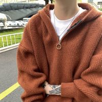 【YD】 Hooded Sweater Coat Men and Knitted Sweaters Pullover Jumpers Fashion Clothing 2022 Streetwear